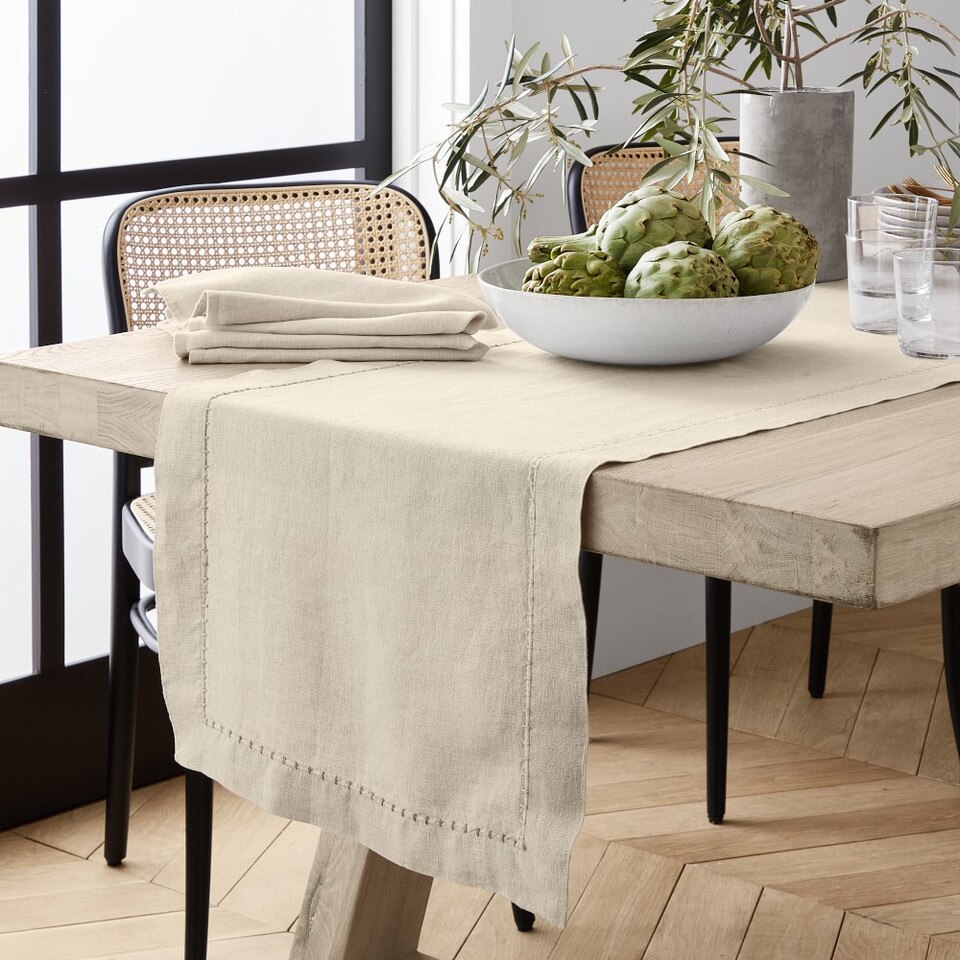 Italian Washed Linen Table Runner Williams Sonoma Australia